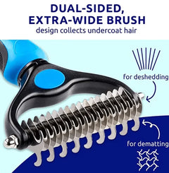 Professional Double-Sided Pet Grooming Brush